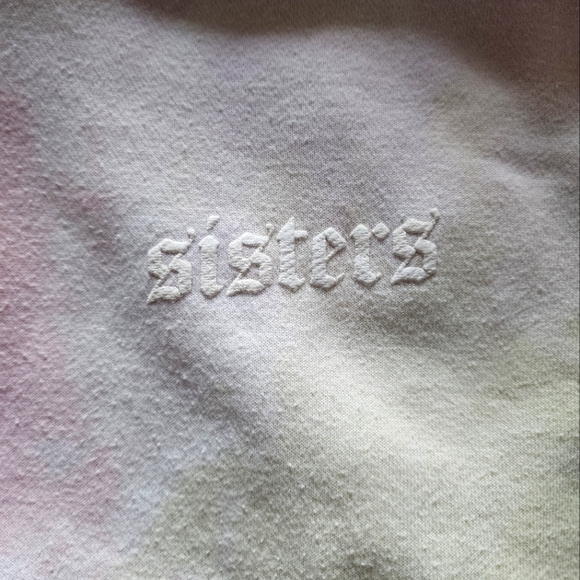Tie Dye "Sisters" Hoodie - Picture 3 of 4
